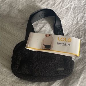 Lole Black Fleece Belt Bag
